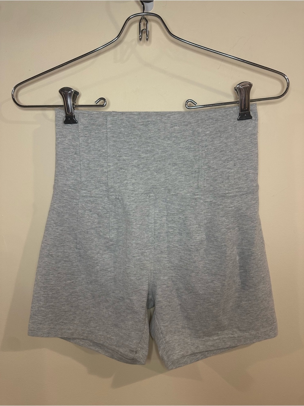 aerie Heather Gray High-Waist Bike Shorts